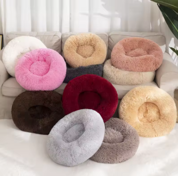 Collection de paniers donut Zoopy en fausse fourrure